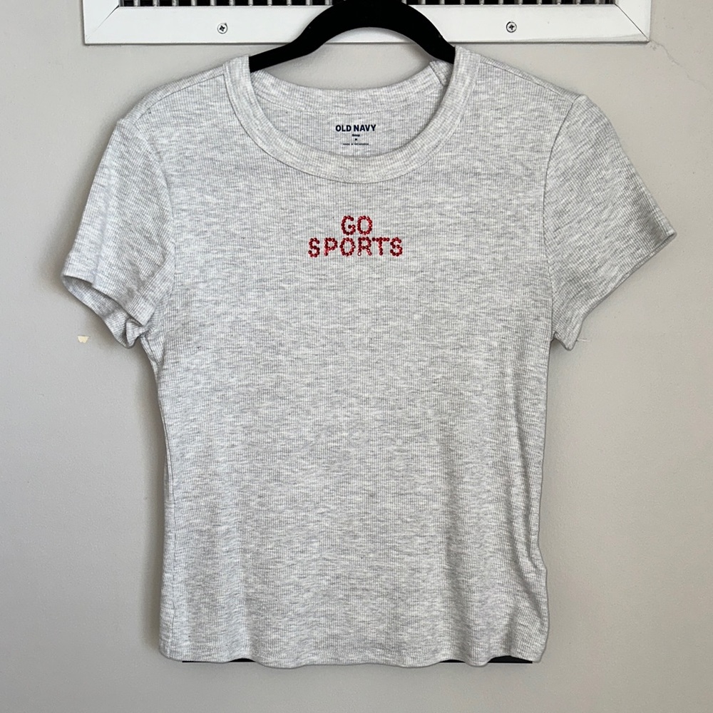 Custom “Go Sports” Old Navy Ribbed T-Shirt